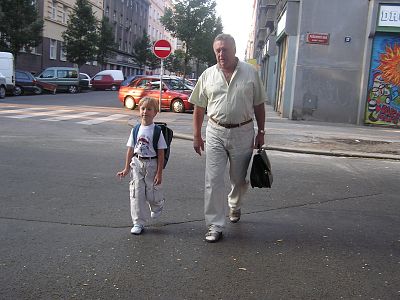 09/05 - přišel se podívat i děda